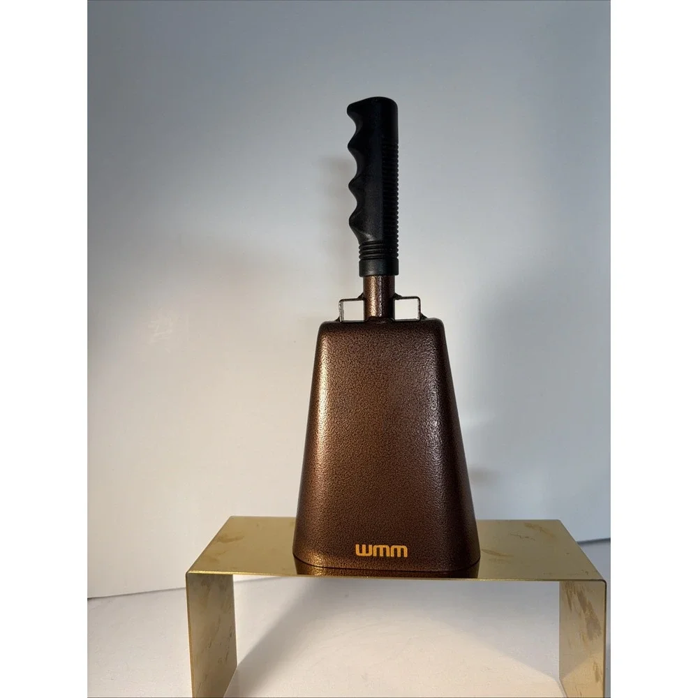 11 Inch Steel Cowbell with Handle, Sports Cheering Bell, Percussion Dinner Time